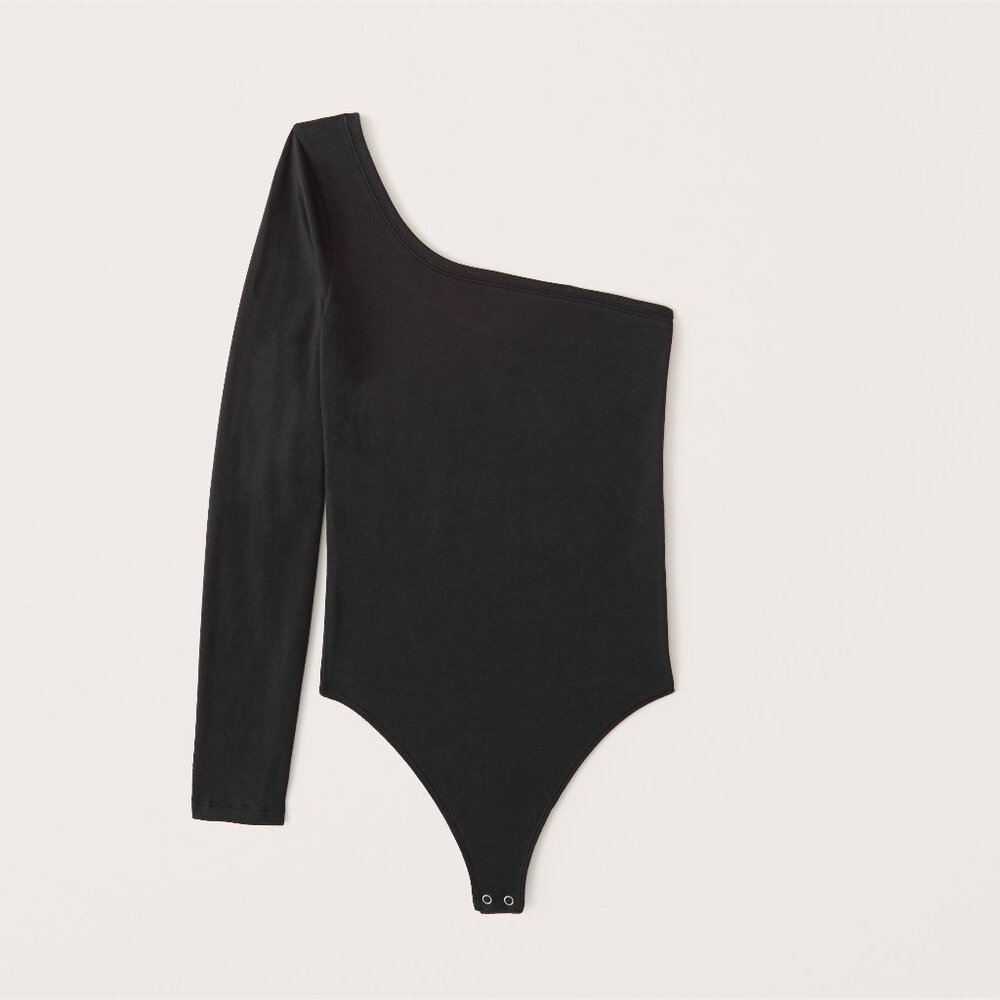 Abercrombie Black One Sleeve Bodysuit - Size Medium